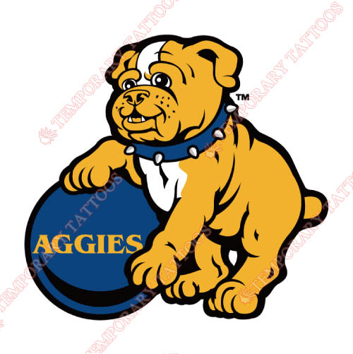 North Carolina A T Aggies Customize Temporary Tattoos Stickers NO.5479